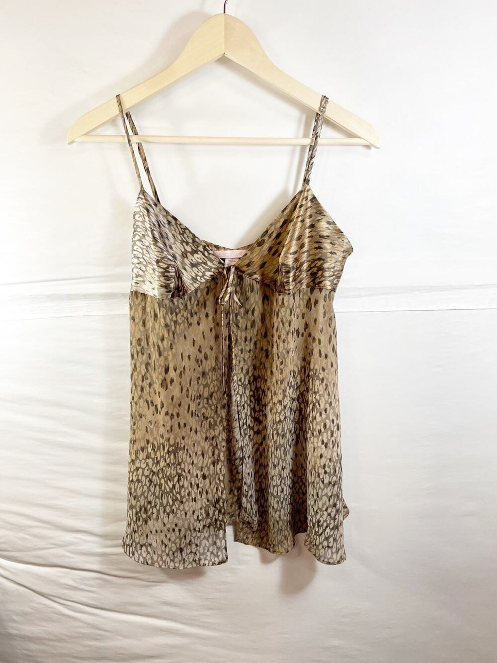 Victoria's Secret Leopard Print Baby Doll Lingerie Size M